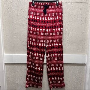 Men's Basic Resource Red Holiday Christmas Pajama Pants Medium